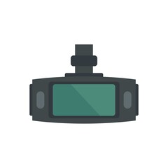 Dvr tft screen icon flat isolated vector
