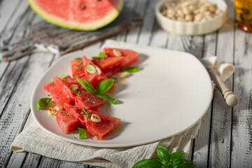 Watermelon delicious food styled