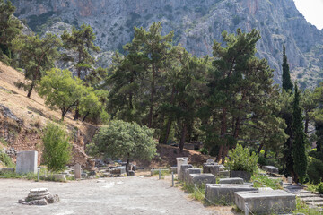 Obraz premium Delphi, Greece. Views of the ancient city.