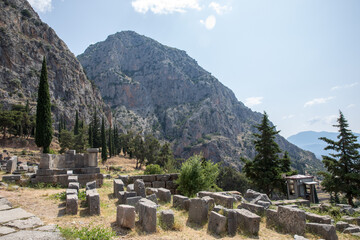 Fototapeta na wymiar Delphi, Greece. Views of the ancient city.