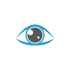 Eye Care logo template, Creative camera media icon. Global vision logotype