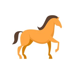 Circus horse icon flat isolated vector