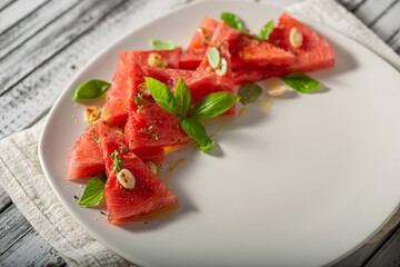 Watermelon delicious food styled