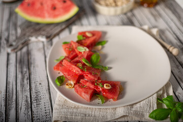 Watermelon delicious food styled