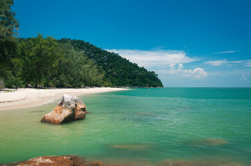 penang national park, beach and straits of Malacca malaysia