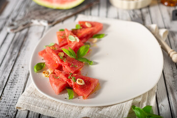 Watermelon delicious food styled