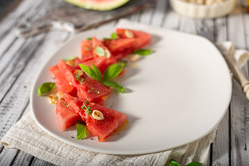 Watermelon delicious food styled