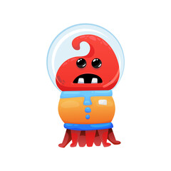 Alien Cartoon Illustration