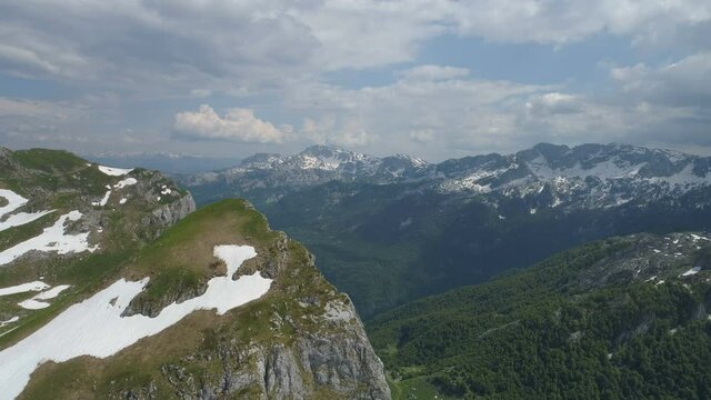 mountains of Lukavica Plateau in the spring, Montenegro