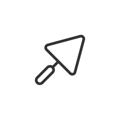 Trowel icon isolated on white background. Construction symbol modern, simple, vector, icon for website design, mobile app, ui. Vector Illustration