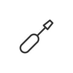 Screwdriver icon isolated on white background. Tool symbol modern, simple, vector, icon for website design, mobile app, ui. Vector Illustration