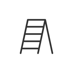 Ladder icon isolated on white background. Construction symbol modern, simple, vector, icon for website design, mobile app, ui. Vector Illustration