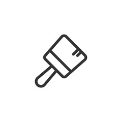 Paint brush icon isolated on white background. Brush symbol modern, simple, vector, icon for website design, mobile app, ui. Vector Illustration