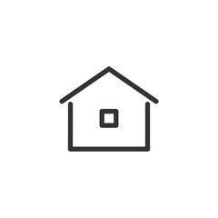Home icon isolated on white background. House symbol modern, simple, vector, icon for website design, mobile app, ui. Vector Illustration