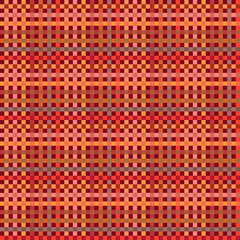 Plaid orange or brown lines. Vector wicker sample.