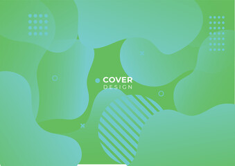 Gradient flowing geometric pattern background texture for poster cover design. Minimal color abstract gradient banner template. Modern vector wave shape for brochure