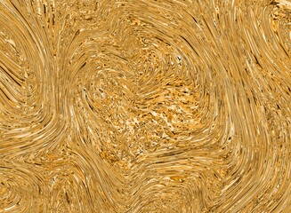 Precious metal flow image. Marble abstract background digital illustration. Liquid gold surface artwork. 3d illustration
