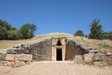 Mycenae, Greece. Views of the ancient city. 