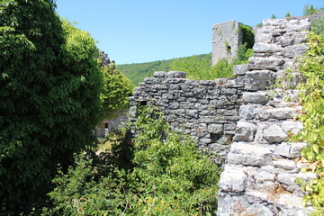 Mediterrane Ruinen Mauer