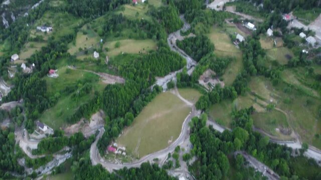 Beautiful Theth Valley, Thethi in the Albanian Alps of Albania