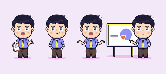0307Export1Cute businessman in poses character design
