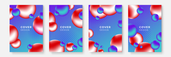 Abstract poster cover background. Minimal modern cover design. Dynamic colorful gradients. Future geometric patterns. poster template vector design.