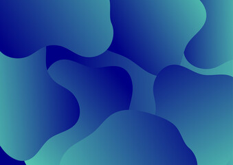 Abstract colorful blue green curve background