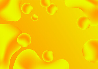 Abstract yellow orange background with fluid and wave element shapes. Orange abstract background. Yellow abstract background