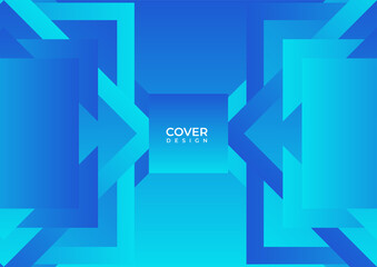 Modern blue abstract background with Memphis style and geometric shapes. Abstract design cards perfect for prints, flyers, banners, invitations, special offer and more.