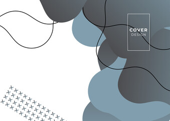 Modern brown beige pastel abstract background with Memphis style and geometric shapes. Abstract design cards perfect for prints, flyers, banners, invitations, special offer and more.