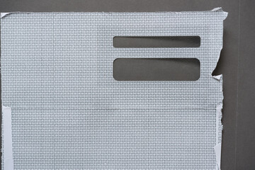 security envelopes or envelopes roughly split open to reveal the curious cross-hatched design or pattern inside