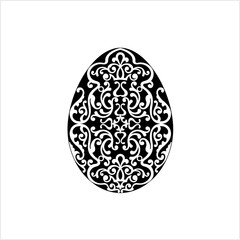 Easter Egg Icon, Ornamental Easter Egg Icon