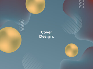 Luxury golden wave fluid background white light blue and gray shades in 3d abstract style. Illustration from vector about modern template deluxe design.