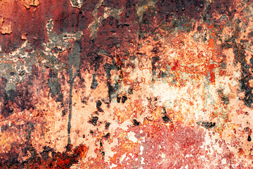 Metal texture with scratches and cracks which can be used as a background