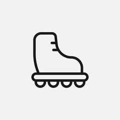 Roller skate icon isolated on background. Skate symbol modern, simple, vector, icon for website design, mobile app, ui. Vector Illustration