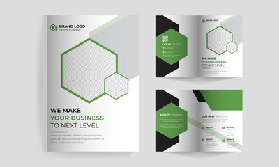 Magazine booklet Leaflet Flyer Corporate Creative Business Bi fold brochure design template