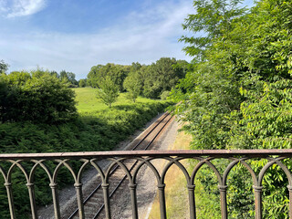 Fototapeta premium Passage sur le chemin de fer