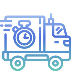 transportation gradient icon