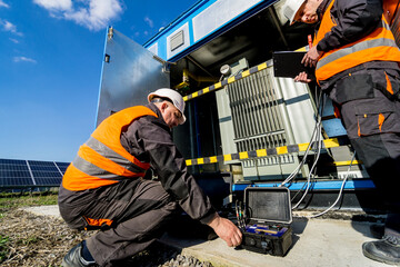 Execution of electrical measuring works on the power transformer