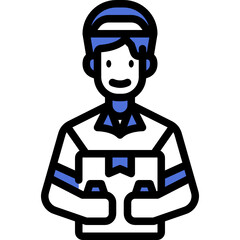 courier one color icon
