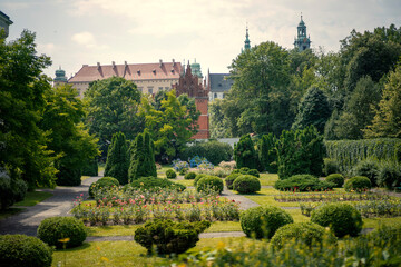Fototapeta premium Archeologiczne muzeum w Krakowie - park