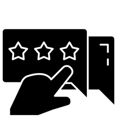 rating solid icon