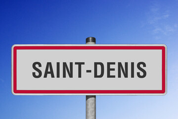 Saint-Denis, panneau, (symbolique)
