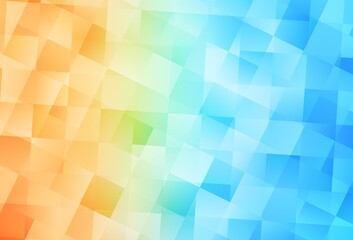 Light Blue, Red vector background in polygonal style.