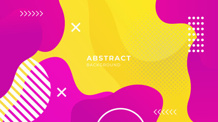 Futuristic colorful gradient background with geometric shapes and objects. Abstract design template for brochures, flyers, banners, headers, book covers background vector presentation design