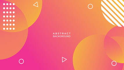 Minimal colorful orange geometric background. Dynamic fluid shapes composition. Minimal color abstract gradient banner template. Modern vector wave shape for brochure