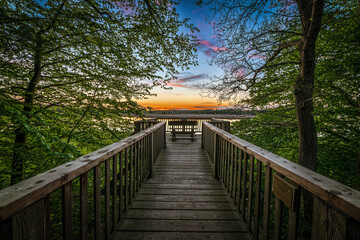Sonnenuntergang im Naturschutzgebiet Schellbruch