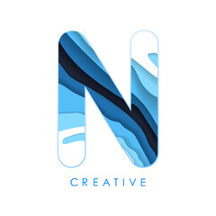 
Logo N Letter Design with Fonts and Creative Letters.
