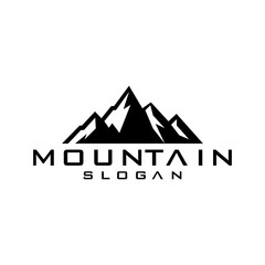 Mountain logo design vector