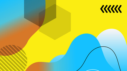 Gradient geometric shape abstract background